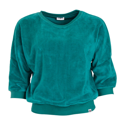 Chills and Fever sweater sybille velvet green CAW23WT041VX03