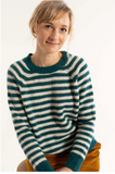 Danefae danebekka alpaca sweater dark slate/light beige 12495-4256