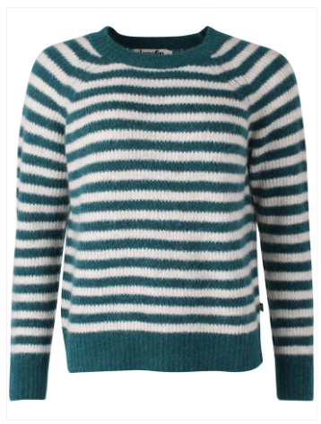 Danefae danebekka alpaca sweater dark slate/light beige 12495-4256