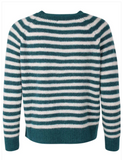 Danefae danebekka alpaca sweater dark slate/light beige 12495-4256