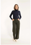 Danefae danedaisy light canvas pants dark navy/olive 12437-4281