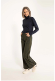 Danefae danedaisy light canvas pants dark navy/olive 12437-4281