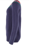 Danefae danemerry light wool sweater grey marine 12360-3910