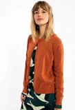 Danefae danesaga glitter cardigan rust glitter 11893-3821