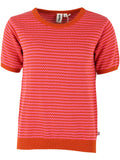 Danefae danesilver pearl knit sweater tee light rust/bright pink 620630