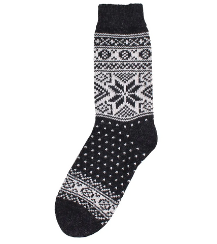 Danefae danestay warm wool socks anthracite/white 12210-3772