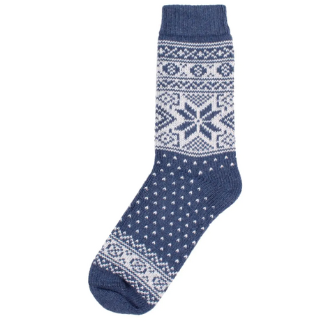 Danefae danestay warm wool socks denim/white 12210-2293