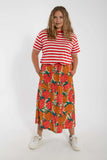 Danefae danevisit searsucker skirt beige maxiberry 25-364