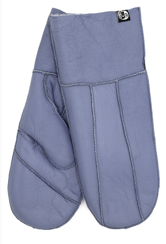 Danefae no waste sheepskin napa gloves light blue