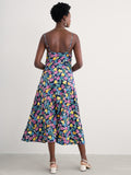 Seasalt Cornwall housel bay dress collaged tulips maritime