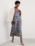 Seasalt Cornwall housel bay dress collaged tulips maritime