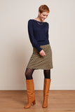 King Louie Audrey Bell Top Cottonclub evening blue 08187-445