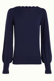 King Louie Audrey Bell Top Cottonclub evening blue 08187-445