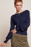 King Louie Audrey Bell Top Cottonclub evening blue 08187-445