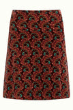 King Louie Border Skirt Winkle Porto Red 10183-600