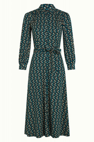 King Louie Carina Dress Morel Dragonfly Green 08553-300 – Hippe-Dingen