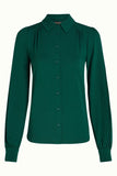King Louie carina blouse viscose light Botanical Green 09378-219