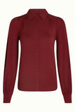King Louie carina blouse viscose light Rhubarb Red 09378-678