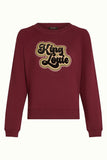 King Louie Febe Sweater Peachy Cabernet Red 10122-622