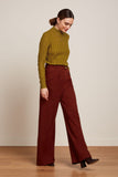King Louie Fintan pants milano crepe sandelwood brown 09033-553.