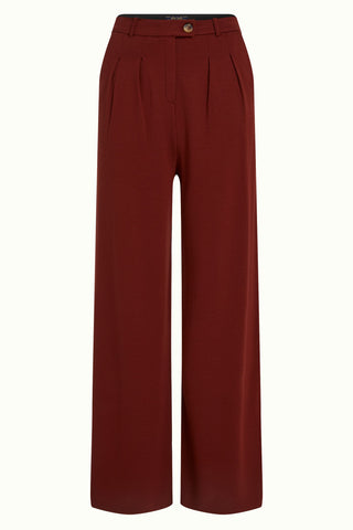 King Louie Fintan pants milano crepe sandelwood brown 09033-553