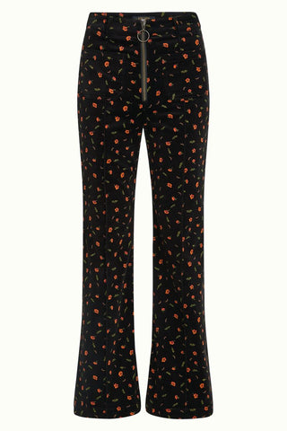 King Louie Ida Front Zip Pants Nival Black 09965-001