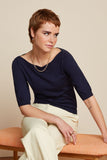 King Louie Ivy top cocoon blue 08118-413