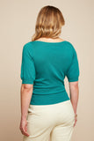 King Louie Ivy top cocoon dark aqua green 08118-352