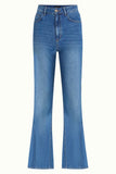 King Louie Jimmy Bell Bottom Pants Stone Denim Blue Tint 10078-473