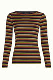 King Louie Lili Tee Frostine Stripe Spicy Orange 10121-945