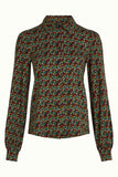King Louie Maisie Blouse Mirth Jersey Rhubarb Red 10180-678