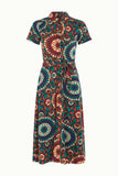 King Louie Olive dress torini evening blue 08933-445