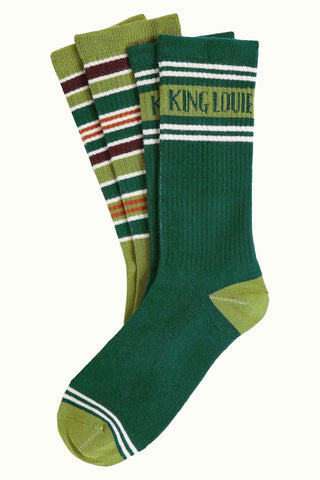 King Louie Socks 2-Pack Logo Pine Green 10135-200