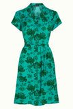 King Louie tex dress coralie aqua green 08612-248