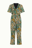 King Louie Zita jumpsuit frenzy dusty turquoise 08894-374