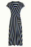 King Louie abigail dress embla stripe zwart 09713-001