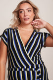King Louie abigail dress embla stripe zwart 09713-001
