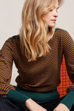 King Louie audrey bell sleeve top graham pine green 09166-200