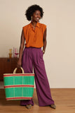 King Louie beachy bag puglia amber green 09009-289