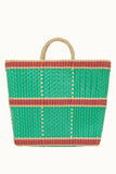 King Louie beachy bag puglia amber green 09009-289
