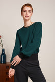 King Louie bell sleeve top teddy antique green 09172-212