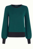 King Louie bell sleeve top teddy antique green 09172-212