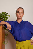 King Louie betta blouse capo bluing 09540-490