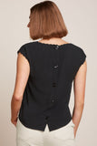 King Louie betty top dolce embroidery black 09620-001