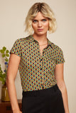 King Louie blouse Indy delphinium green 08855-274
