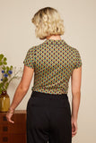 King Louie blouse Indy delphinium green 08855-274