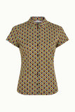 King Louie blouse Indy delphinium green 08855-274