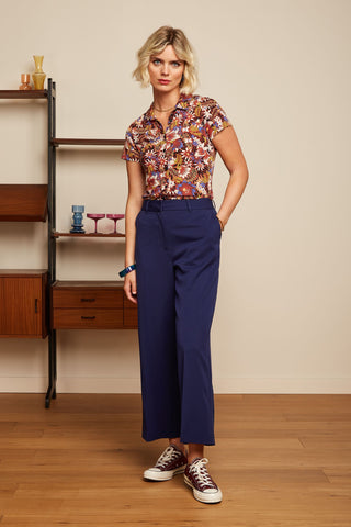 King Louie blouse madeleine sienna red 08925-641 – Hippe-Dingen