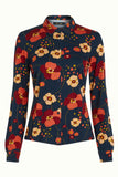 King Louie blouse melody evening blue 09307-445