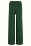 King Louie border palazzo pants milano crepe forest green 09372-204